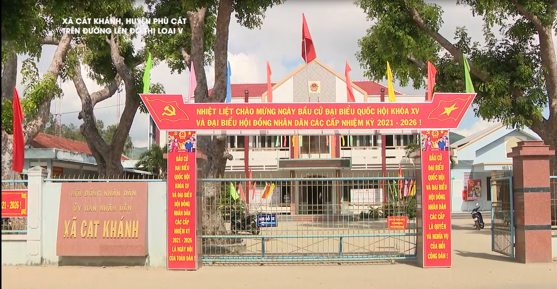 CÔNG NHẬN XÃ CÁT KHÁNH, HUYỆN PHÙ CÁT, TỈNH BÌNH ĐỊNH LÀ ĐÔ THỊ LOẠI V.