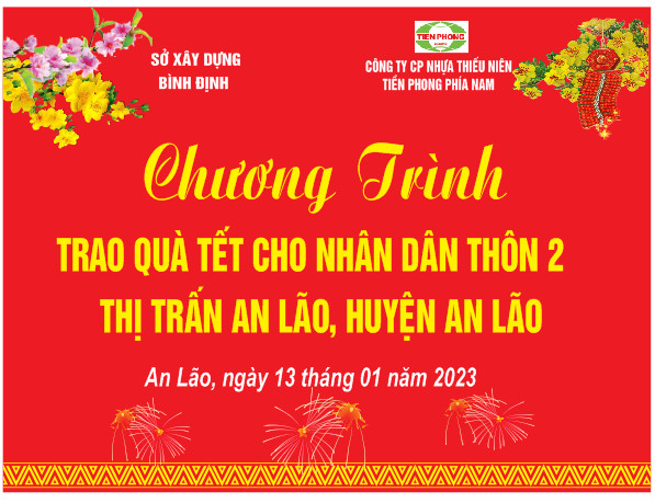 Chương trình "Trao quà Tết cho nhân dân thôn 2, thị trấn An Lão, huyện An Lão"