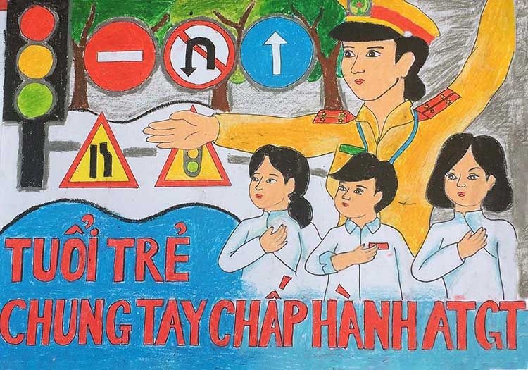 Poster về ATGT